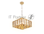 Светильник Ambrella light TR5149 GD/TI золото/янтарь E14/6 max 40W 500*500*1000