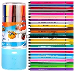 Фломастеры Deli EC150-24 Super Wings 24цв. пластиковая туба, вид 9