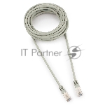 Патч-корд FTP Cablexpert cat.5e, 5м, литой, многожильный серый