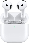 Наушники TWS Apple AirPods 4 ANC белый, вкладыши, Bluetooth, активное шумоподавление, беспроводная зарядка, до 4 ч