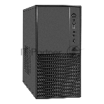 Компьютерный корпус Minitower ExeGate BAA-308M (mATX, без БП, 2*USB, HD Audio, черный)