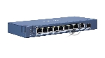 Коммутатор Hikvision DS-3E0510P-E/M, 8×1 Гбит/с PoE+ + 1×1 Гбит/с + 1×1 Гбит/с SFP, неуправляемый