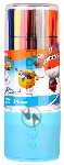 Фломастеры Deli EC150-24 Super Wings 24цв. пластиковая туба, вид 8