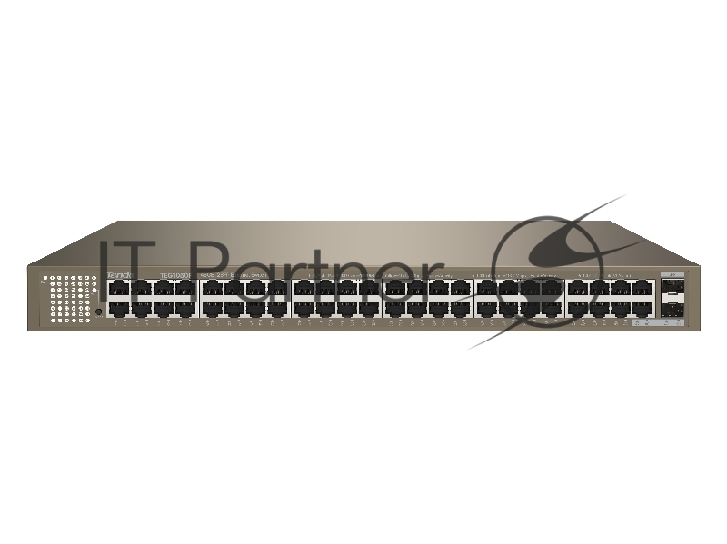 Коммутатор Tenda TEG1050F, 48×1 Гбит/с + 2×1 Гбит/с SFP, неуправляемый
