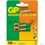 Аккумулятор GP 100AAAHC (-CR2/-UC2PET-G/BC2PET-G) AAA 1000mAh (2 шт. в уп-ке)