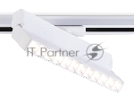 Трековый однофазный светодиодный светильник Ambrella light GL6816 WH белый LED 12W 4200K 24° 230*22*87