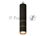Светильник Ambrella Light XP7402080 SBK/PYG черный песок/золото желтое полированное MR16 GU5.3