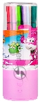 Фломастеры Deli EC150-24 Super Wings 24цв. пластиковая туба, вид 7