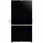 Холодильник Hitachi R-WB720PUC1 GCK черный трехкамерный 357/103л морозилка снизу, No Frost, Side by Side, вид 4
