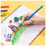 Фломастеры Deli EC150-24 Super Wings 24цв. пластиковая туба, вид 5