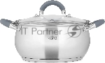 Кастрюля Lara LR02-482 BELL 20x11,5 см, 3,5 л, нержавеющая сталь 316L (хром/никель/молибден), с крышкой