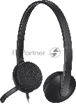 Гарнитура Logitech H340 чёрный, проводная, USB