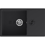 Мойка URBAN 678L black 1-чаша+крыло 780*490мм, монтаж: врезной, материал: кварц, цвет: черный