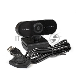 Веб-камера ExeGate EX287379RUS Stream C925 FullHD T-Tripod (матрица 1/3" 2 Мп, 1920х1080, 1080P, 30fps, 4-линзовый объектив, шторка, фиксированный фокус, USB, микрофон с шумоподавлением, поворотное крепление, телескопический штатив Tripod Tele Ball, кабель 1,5 м, поддержка H.264, Win Vista/7/8/10, Mac OS, черная)