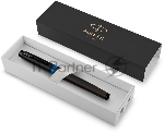Ручка перьевая Parker IM Vibrant Rings F315 (2172858) Marine Blue PVD F сталь нержавеющая подар.кор.