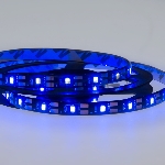 Лента LED с USB коннектором 5 В, 8 мм, IP65, SMD 2835, 60 LED/m, цвет свечения синий