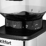Кофемолка Kitfort КТ-790 180Вт сист.помол.:жернова вместим.:320гр нержавеющая сталь/черный, вид 5