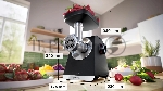 Мясорубка электрическая Bosch MFWS640B черный, 2100 Вт, 3.5 кг/мин, реверс, насадки - 9, вид 16