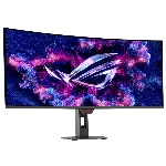 Монитор 34" ASUS ROG XG34WCDG QD-OLED 3440x1440, 175 Гц, 0.03 мс, изогнутый экран (1800R), 21:9, 250 кд/м² (пиковая 1000 кд/м²), DisplayHDR True Black 400, DP 1.4, HDMI 2.1, USB-C (15 Вт), USB Hub (3x USB 3.2), 3.5 Jack, FreeSync Premium Pro, G-Sync Compatible, KVM, сенсор присутствия, черный