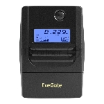 Источник бесперебойного питания ExeGate Smart LB-450.LCD.AVR.4C13 (450VA/270W, LCD, AVR, 4*C13, батарея 12V 4.5Ah, Black)