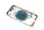 Задняя крышка (корпус) в сборе с рамкой для Apple iPhone 8 розовая (Rose Gold)
