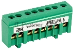 Шина IEK YNN10-69-8KD-K06 PE "земля" в корп изол на DIN-рейку ШНИ-6х9-8-К-З IEK