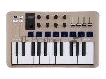Клавиатура MIDI 231508 Arturia MiniLAB 3 Champagne 25 клавиш, 8 энкодеров, 8 RGb пэдов, 8 фейдеров, дисплей, сенсорные регуляторы Pitch/Modulation, MIDI-выход, 1/4" Jack вход педали, режим Chord, арпеджиатор, USB-C