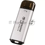 Внешний SSD Transcend USB-C 1TB TS1TESD300S ESD300 серебристый, вид 4
