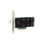 Адаптер HBA SAS 9400-16i SGL (05-50008-00), PCIe 3.1 x8 LP, Tri-Mode SAS/SATA/NVMe 12G HBA, 16port(2*int SFF8643), 3416 IOC