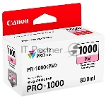 Картридж струйный Canon PFI-1000 PM для IJ SFP PRO-1000 WFG. Фото пурпурный. 80 мл.