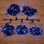 Гирлянда "LED ClipLight" 24V, 5 нитей по 20 метров, цвет диодов Синий, Flashing (Белый)