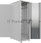 Шкаф серверный NTSS Премиум (NTSS-R42U80100GS) напольный 42U 800x1000 мм пер. дв. стекл. металл 900 кг серый IP20 сталь