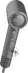 Фен Deerma DEM-CF51W темно-серый, 1400 Вт, компактный, ионизация, вид 9