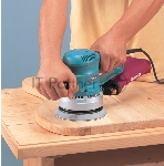Эксцентриковая шлифовальная машина Makita BO6030 ЭШМ,310Вт,ф150мм,4000-10000об\м,ампл-3мм,2.3кг,кор,п\сборник, вид 9