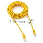 Патч-корд UTP Cablexpert PP12-7.5M/Y cat.5e, 7.5м, литой, многожильный, желтый