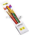 Набор кистей Silwerhof Color, синтетика (набор 5шт) синтетика круглая №3/плоская №2,6,14/овальная №1, вид 17