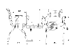 Стул Бюрократ X-Click-PP черный со столиком на ножках, металл серый, вид 4