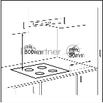 Индукционная варочная поверхность Electrolux EIV83443BW, 4 конфорки, с зоной расширения, стеклокерамика, 7200 Вт, вид 3