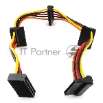 Кабель Cablexpert Кабеля питания SATA, 4x15pin(M)/15pin(F), 40 см (CC-SATAMF-03)