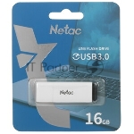 Флешка USB Netac U185 белый USB 3.0 Flash 16Gb, NT03U185N-016G-32WH, LED индикатор