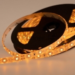 Лента светодиодная силикон, 8 мм, IP65, SMD 2835, 60 LED/m, 12 V, цвет свечения желтый