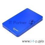 Контейнер для HDD Gembird EE2-U2S-40P-B Внешний корпус 2.5" Gembird EE2-U2S-40P-B, синий, USB 2.0, SATA, пластик