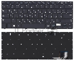 Клавиатура для ноутбука Samsung NP730U3E NP740U3E черная с подсветкой