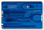 Швейцарская карта Victorinox SwissCard Classic (0.7122.T2) синий полупрозрачный коробка подарочная