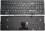 Клавиатура для ноутбука Sony Vaio VPC-EB черная с черной рамкой