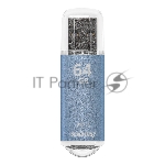 Флешка USB Smartbuy V-Cut Blue (SB64GbVC-B3), 64Gb, USB 3.0, R/W 75/30, голубой