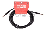 Кабель гитарный FORCE FGC-05/4.51/4" TS Jack - 1/4" TS Jack, высококачественный, малошумящий с проводниками из безкислородной меди OFC, диаметр 6 мм, металлические разъемы, длина 4,5 м
