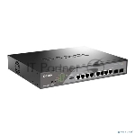 Сетевой коммутатор Smart L2 Surveillance Switch 8х1000Base-T PoE 802.3bt 90W, 2x1000Base-X SFP, PoE Budget 242W, Long-range PoE up to 250m