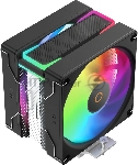Кулер для процессора Ocypus Delta A40 SE BK Dual Fan ARGB, 2x120mm ARGB FAN, Top ARGB Panel, 4 HEAT PIPES, 4-PIN PWM, 800-1800 RPM, 31DBA, HYDRO BEARING, LGA115X/1200/1700/18XX, AM4/AM5