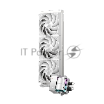 Система охлаждения/ PCCooler DS360 WH (310W, 360mm, LED temp., White, ARGB Pump/ Fans: 3x120mm, 86.73CFM, 28dBA, 2200RPM/ Pump height 67mm, 28dBA, 3200RPM, Rad thickness 27mm/ S: 1851, 1700, 1200, 20XX, 115X, AM5, AM4)